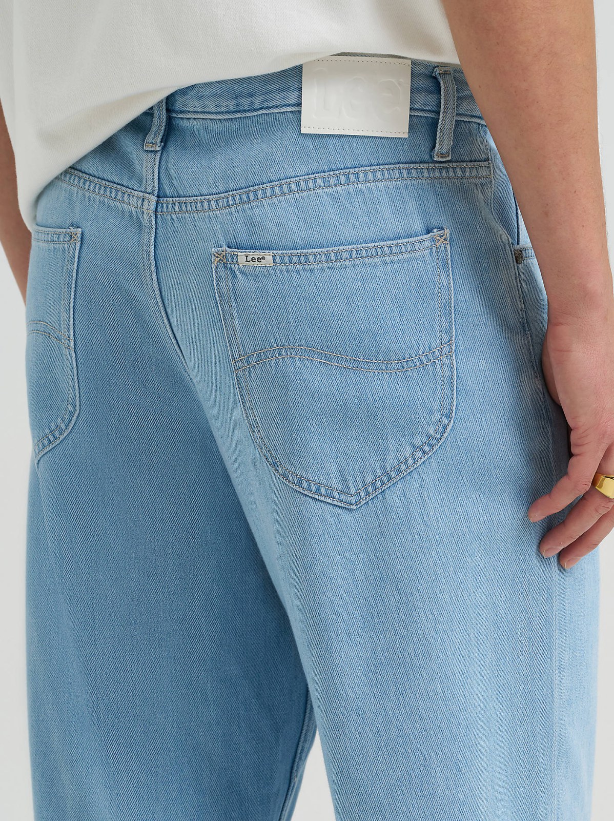 Men's 100% Cotton Drawstring Baggy Jean - view 6