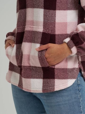 Women's Printed Sherpa Pullover