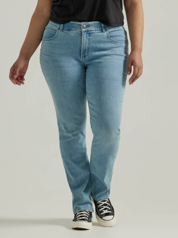 Women's Ultra Lux Comfort with Flex Motion Straight Jean (Plus) — alternate view