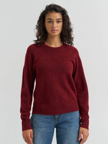 Women's Wool Blend Solid Sweater Women's Wool Blend Solid Sweater