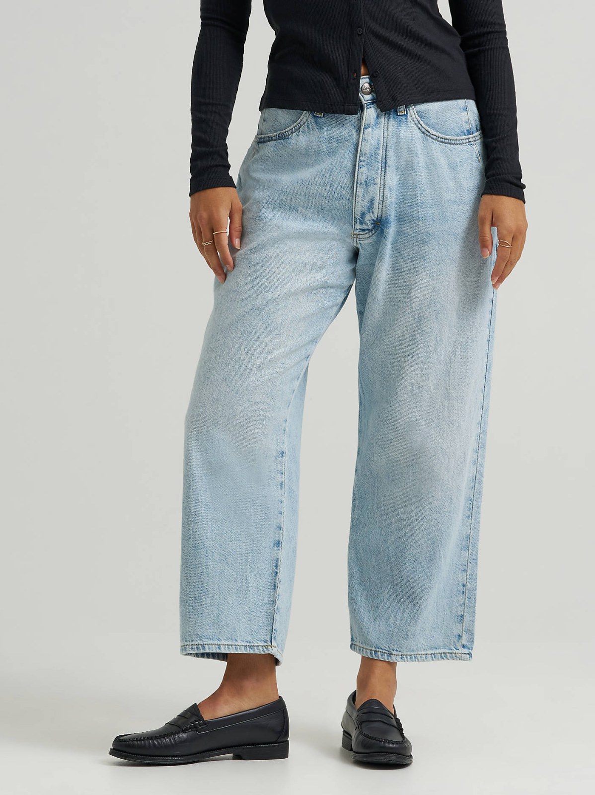 Women's Loose Crop Button-Fly Jean - view 2