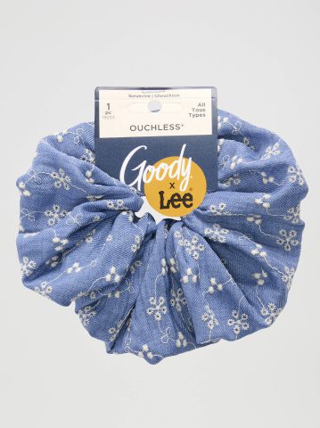 Women's Goody x Lee Large Denim Scrunchie, 1ct