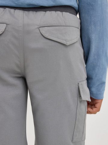 Boy's Rib Stretch Pull On Cargo Short