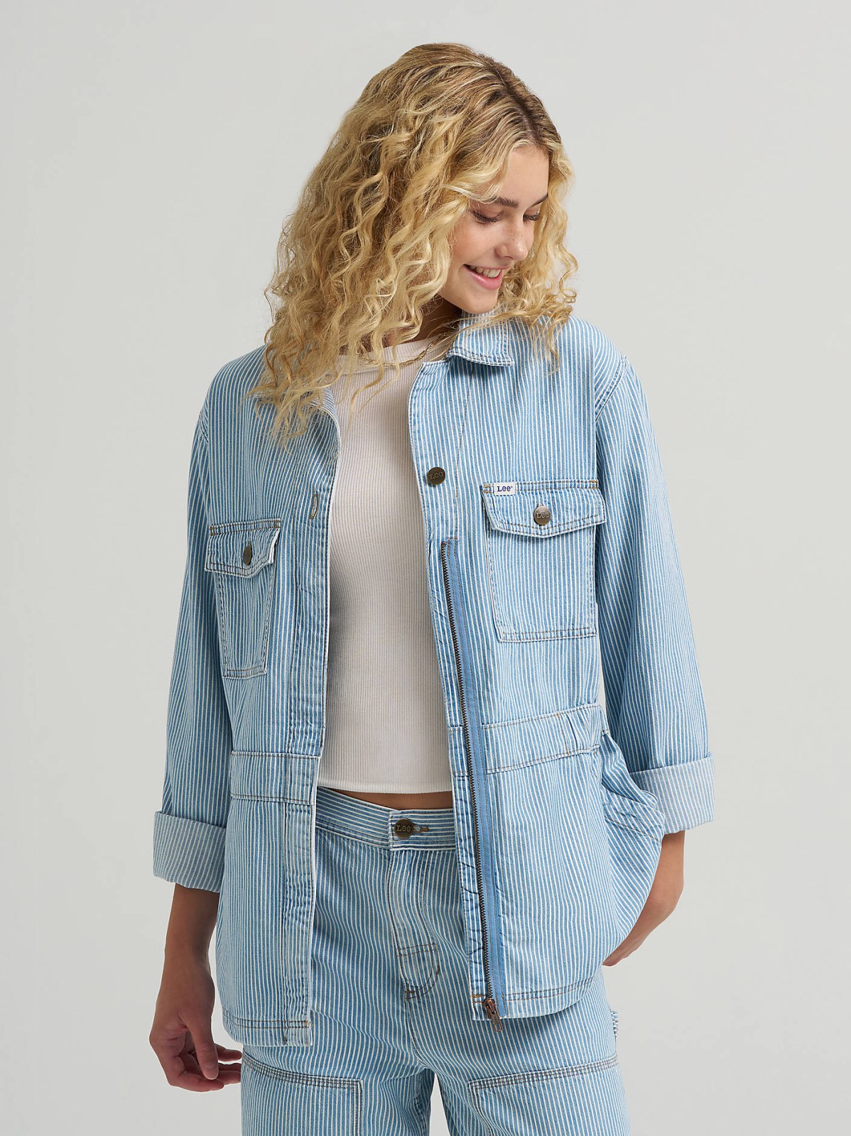 Women's Railroad Stripe Utility Jacket