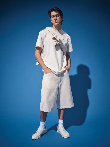 Men's Loose Jacquard Drawstring Jort Men's Loose Jacquard Drawstring Jort