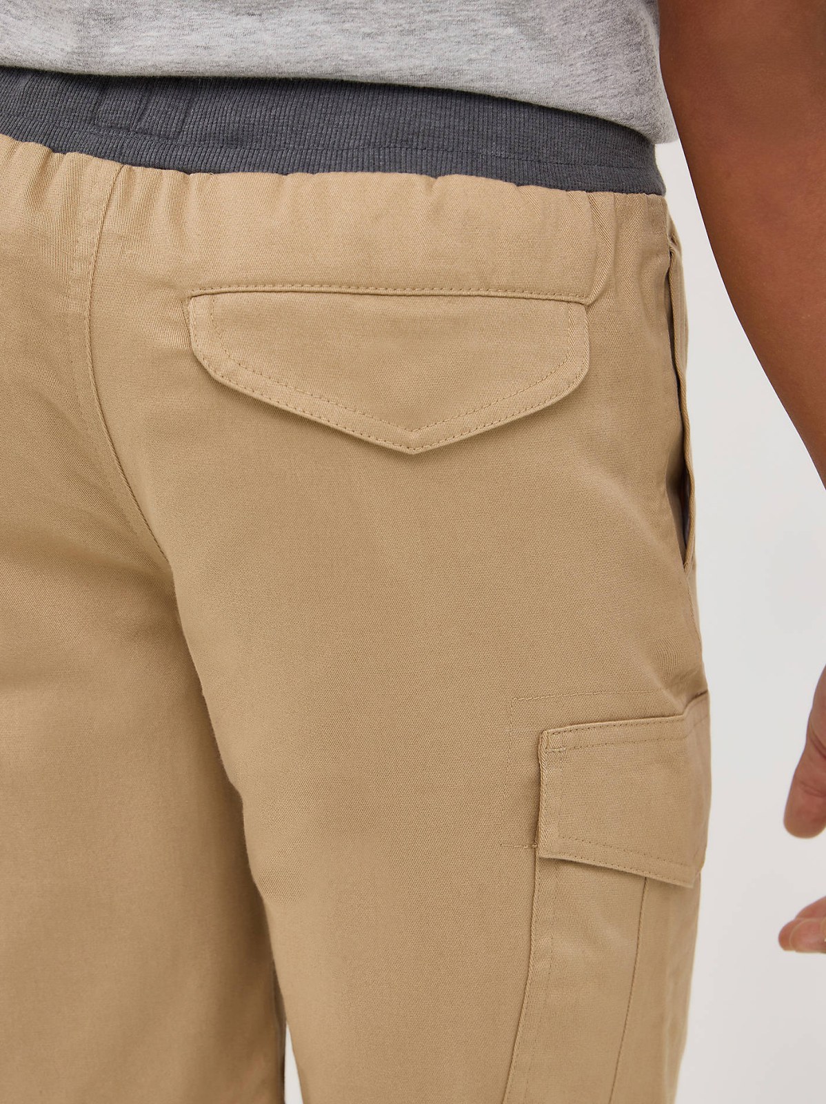 Boy's Rib Stretch Pull On Cargo Short - view 5