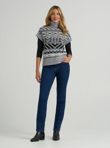 Women's Sleeveless Turtle Neck Sweater Vest