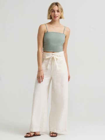 Women's Detachable Straps Linen Tube Top