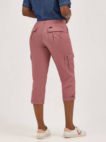 Women's Ultra Lux Comfort with Flex-to-Go Relaxed Fit Cargo Capri