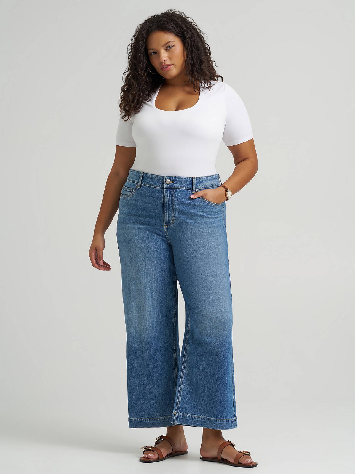 Women's Legendary Wide Leg Crop Jean (Plus) - view 2