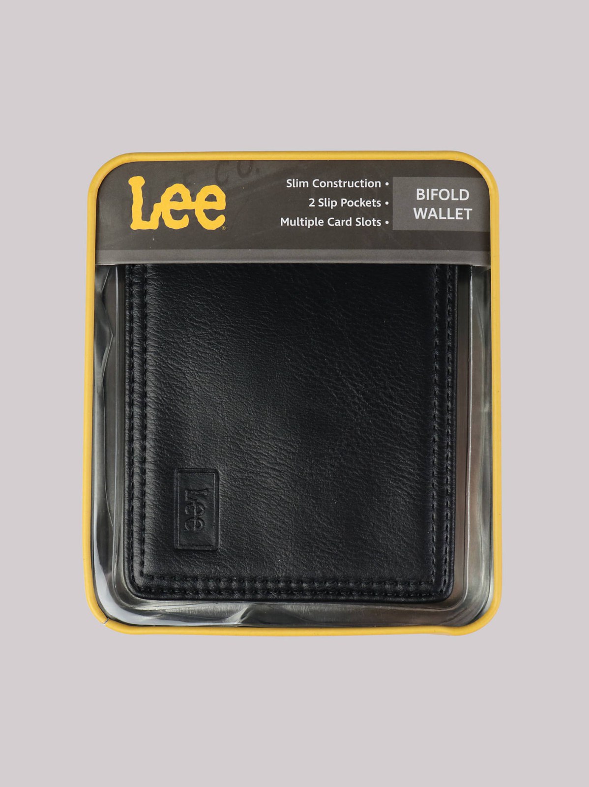 Men's Embossed logo Tumbled Bifold Wallet - view 3