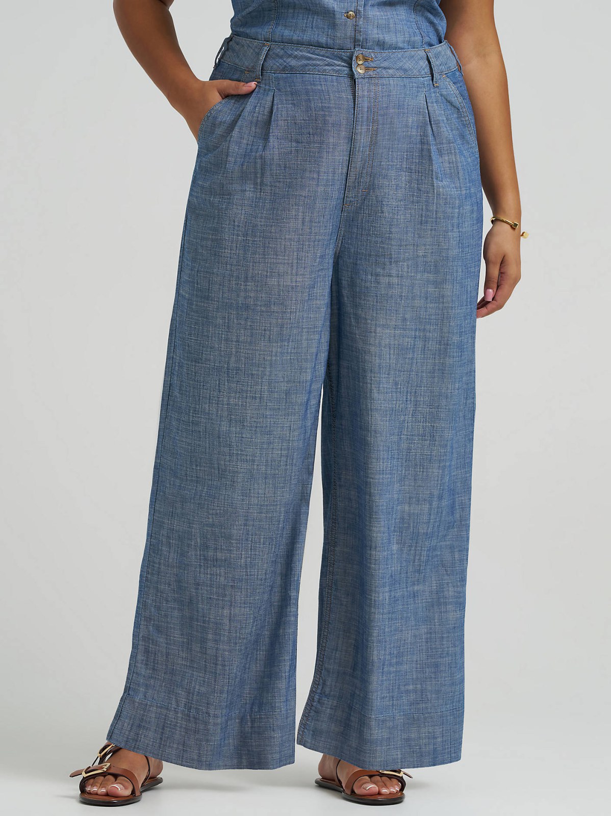 Women's Loose Pleated Trouser Pant (Plus) - view 2