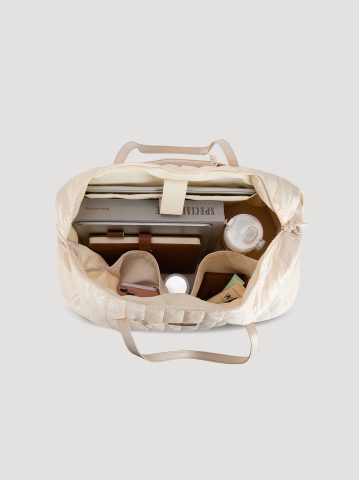 Women's Quilted Puffer Duffle Bag