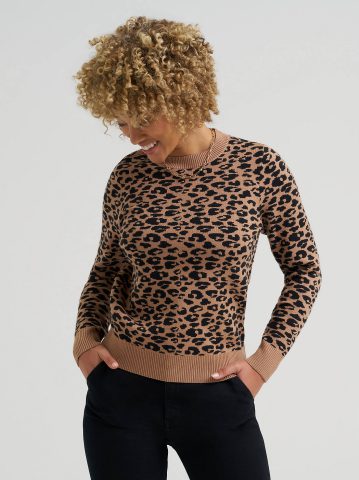 Women's Leopard Print Sweater Women's Leopard Print Sweater