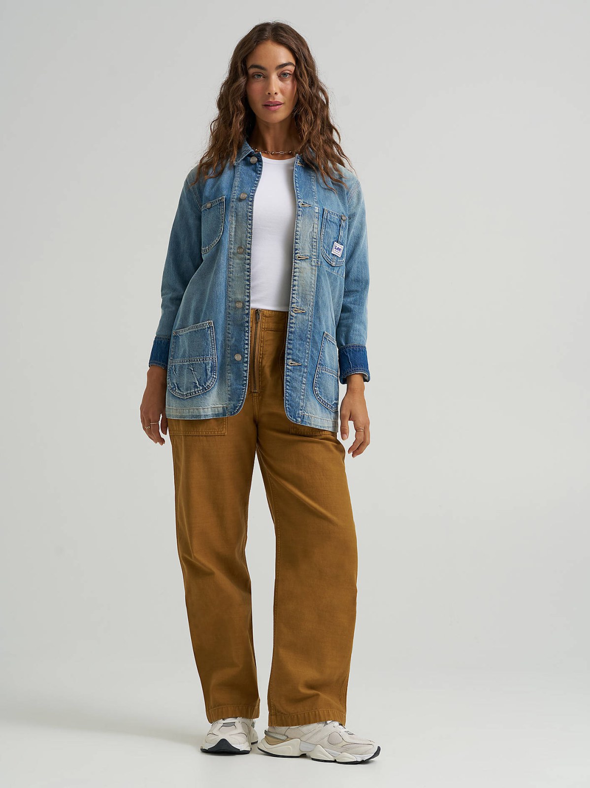 Women's Denim Utility Chore Jacket - view 2