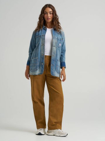Women's Denim Utility Chore Jacket — alternate view