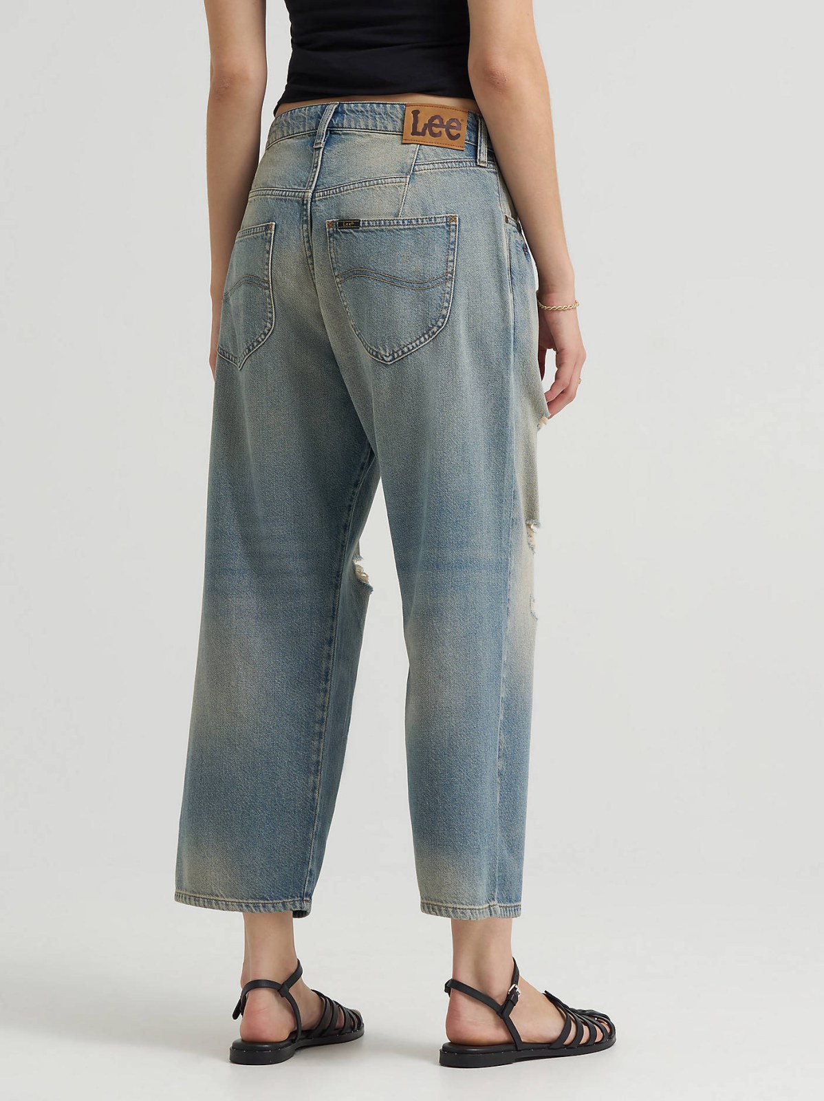 Women's Loose Crop Button-Fly Jean - view 3