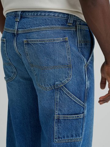 Men's 100% Cotton Loose Straight Carpenter Jean