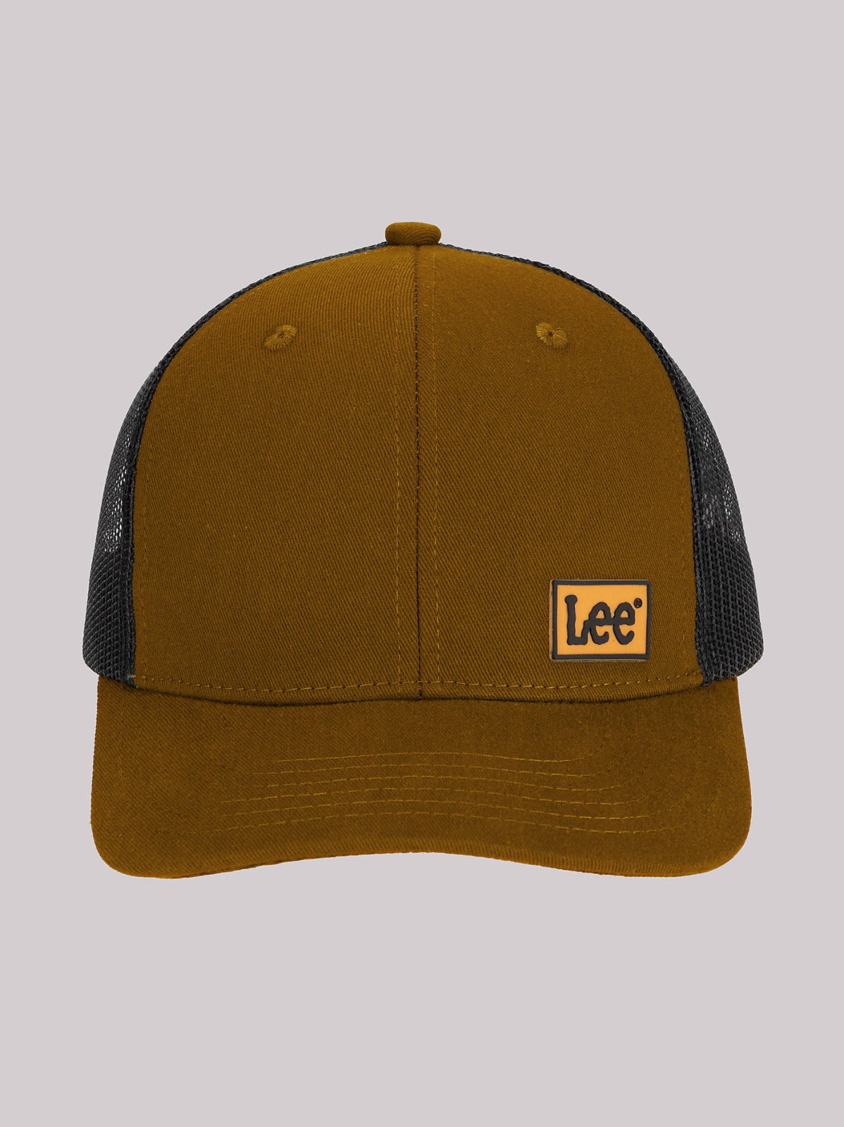 Men's Rubber Logo Patch Mesh Hat