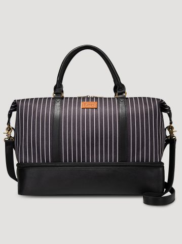 Women's Striped Denim Duffle Bag Women's Striped Denim Duffle Bag