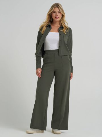 Women's Wide Leg Pull On Knit Pant Women's Wide Leg Pull On Knit Pant