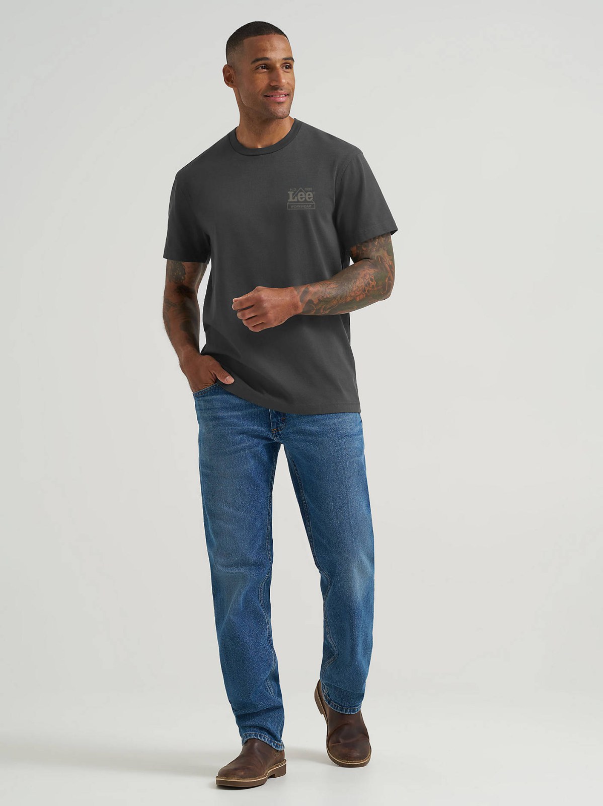 Men's Relaxed Fit Essential Workwear Is Our Soul Graphic Tee - view 3
