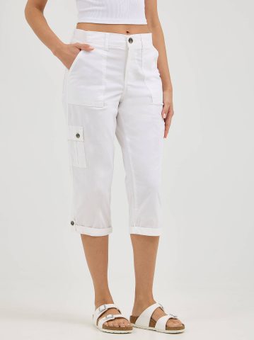 Women's Ultra Lux Comfort with Flex-to-Go Relaxed Fit Cargo Capri