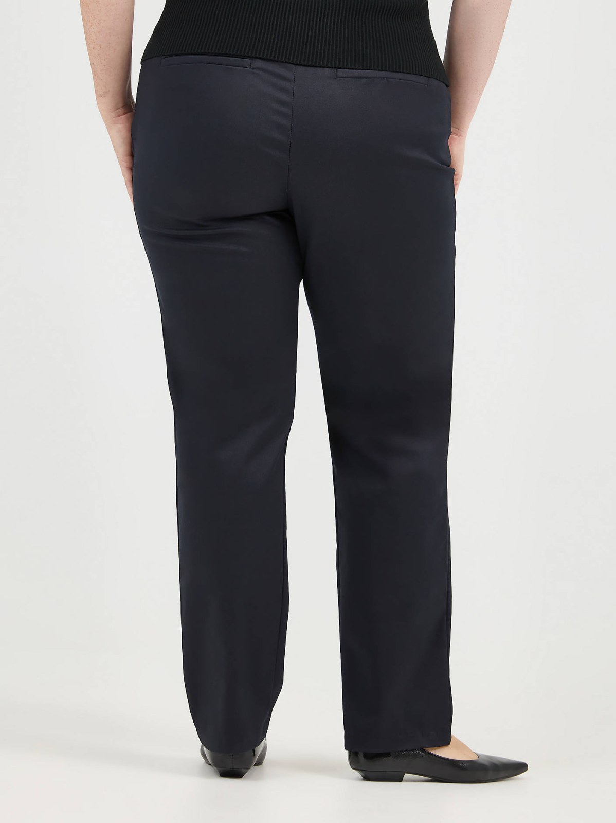 Women's Wrinkle Free Relaxed Fit Straight Leg Pant (Plus) - view 4