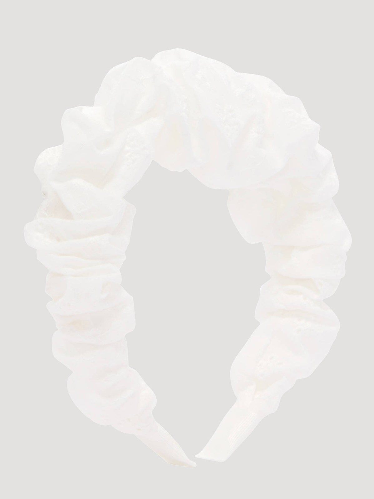 Women's Goody x Lee White Ruched Headband, 1ct - view 5
