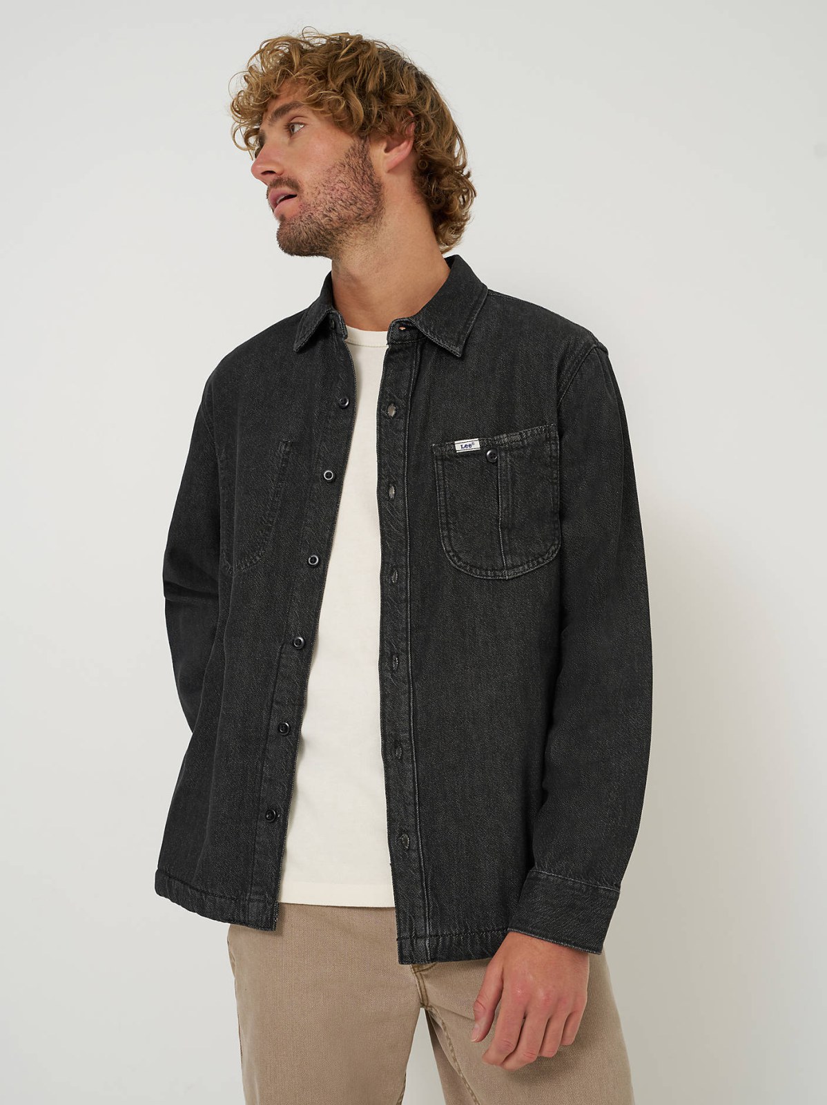 Men's Very Loose Fit Denim Overshirt