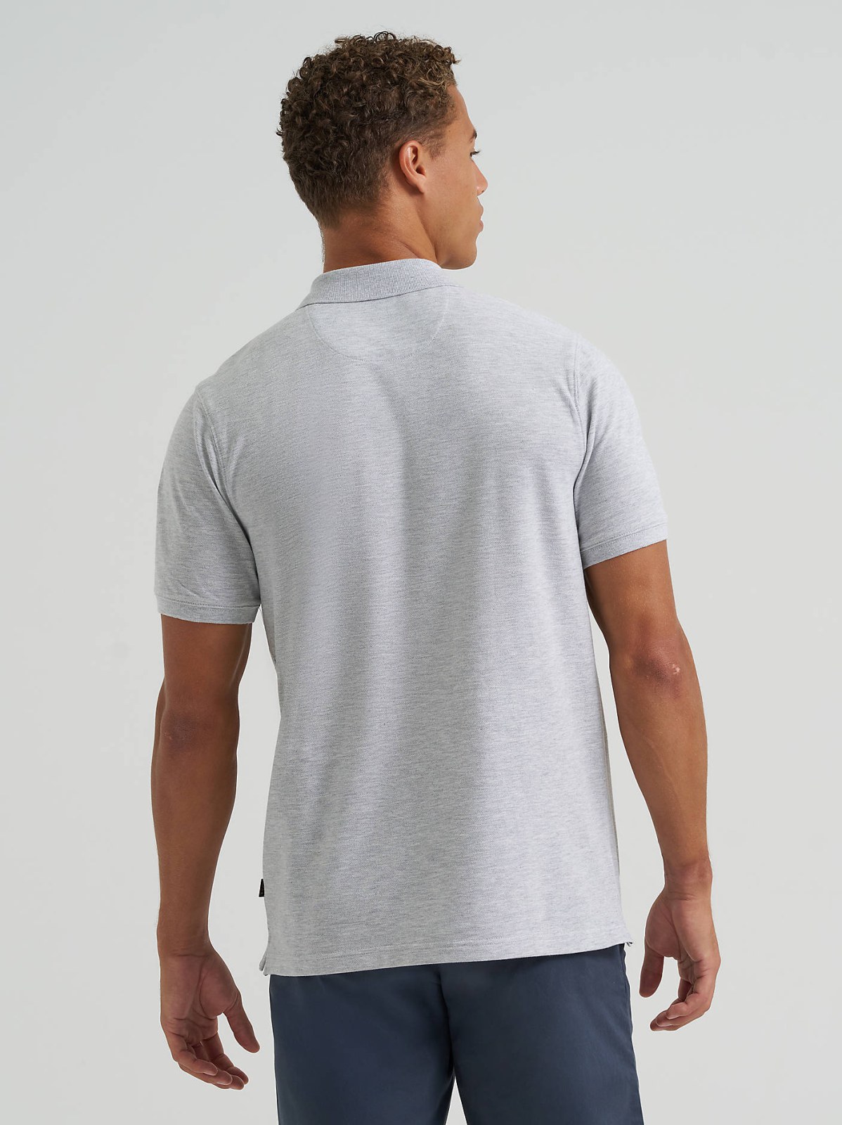 Men's Solid Mini Pique Polo Shirt - view 2