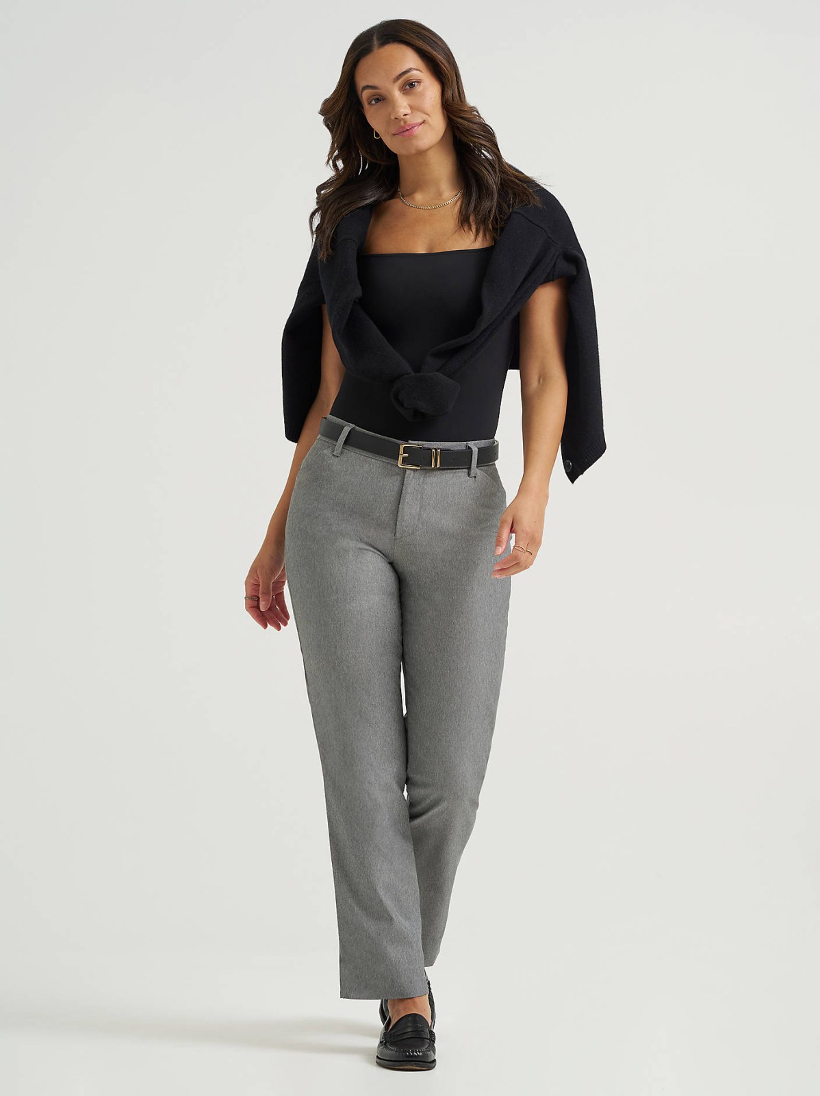 Women's Wrinkle Free Relaxed Fit Straight Leg Pant
