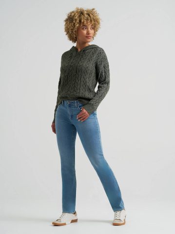 Women's Cable Knit Hooded Sweater