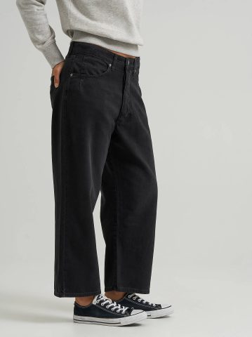 Women's Loose Crop Button-Fly Jean