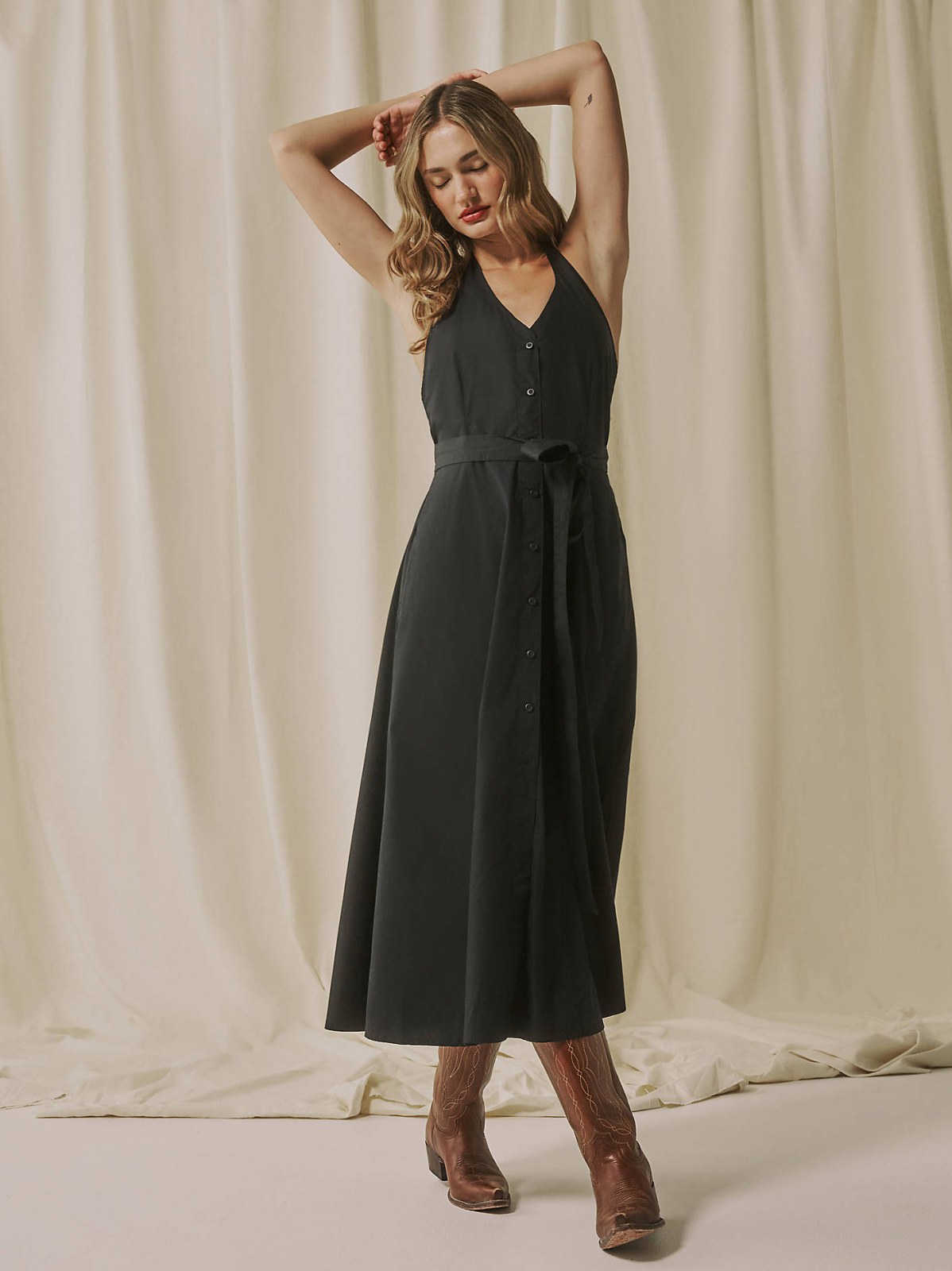 Women's Lee® x Marilyn Monroe Poplin Halter Dress - view 3