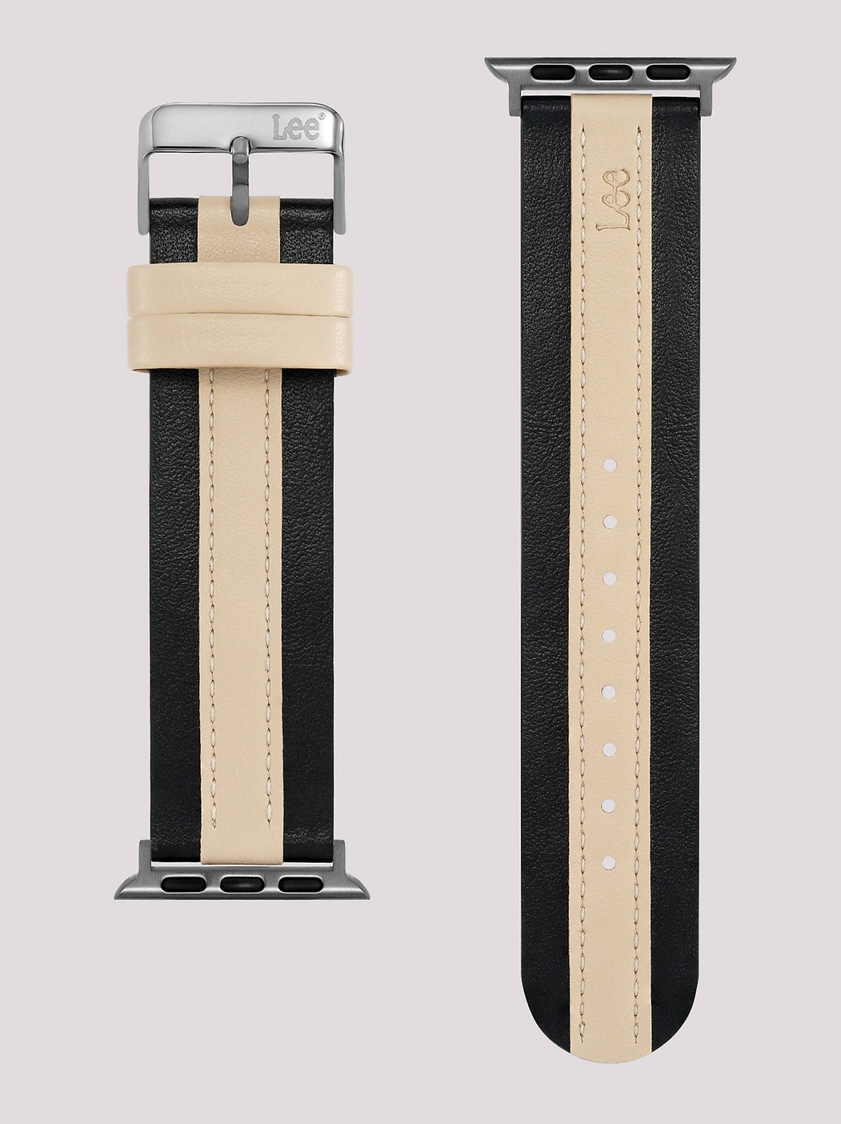 Two Tone Vegan Leather Universal Watchband - view 4
