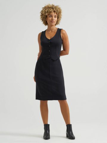 Women's Knit Button Down Vest