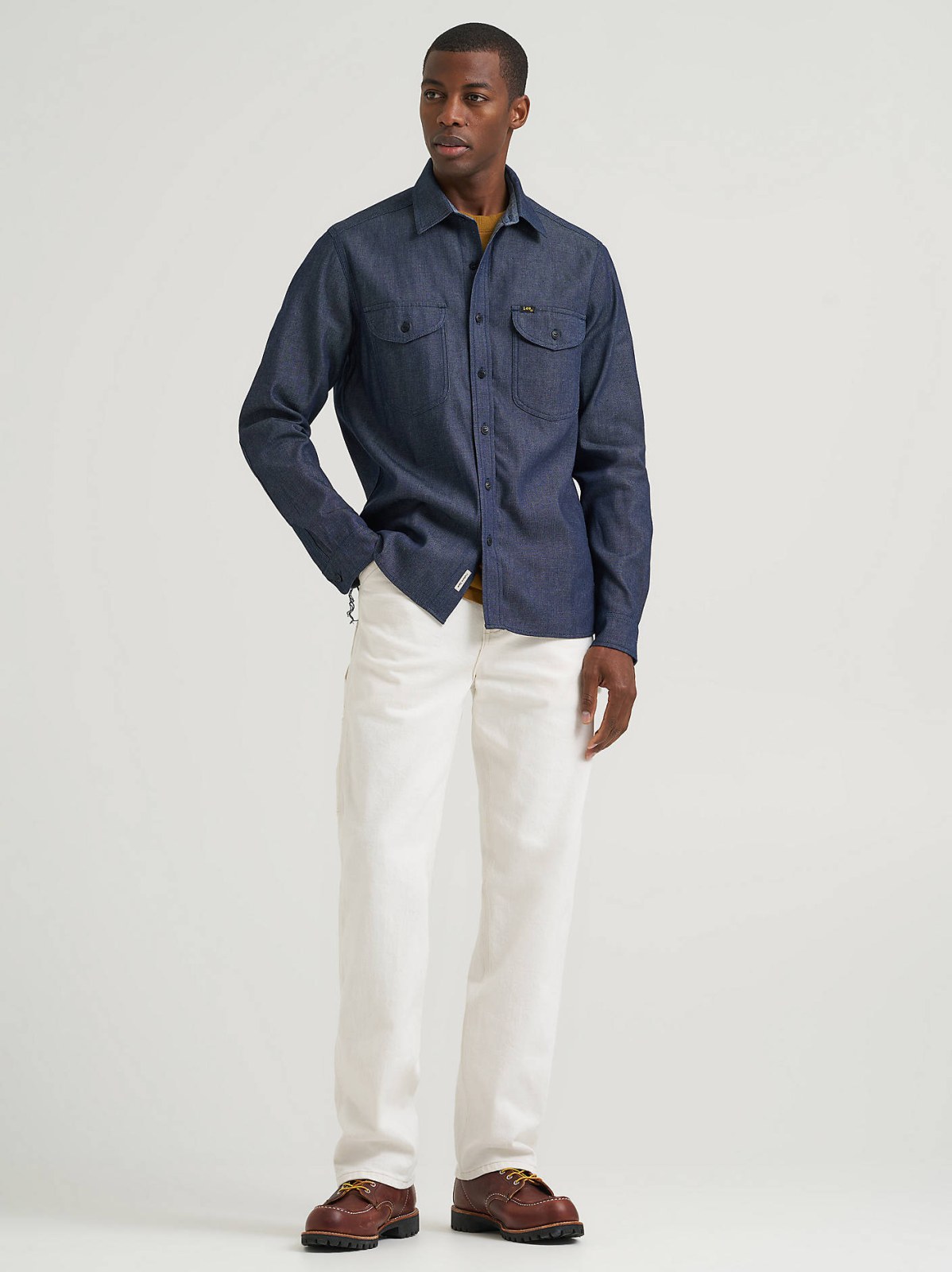 Men's Lee 101 70s Denim Overshirt - view 8