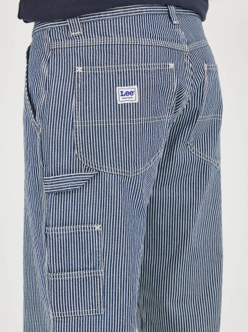 Men's Legendary Railroad Stripe Loose Carpenter Jean