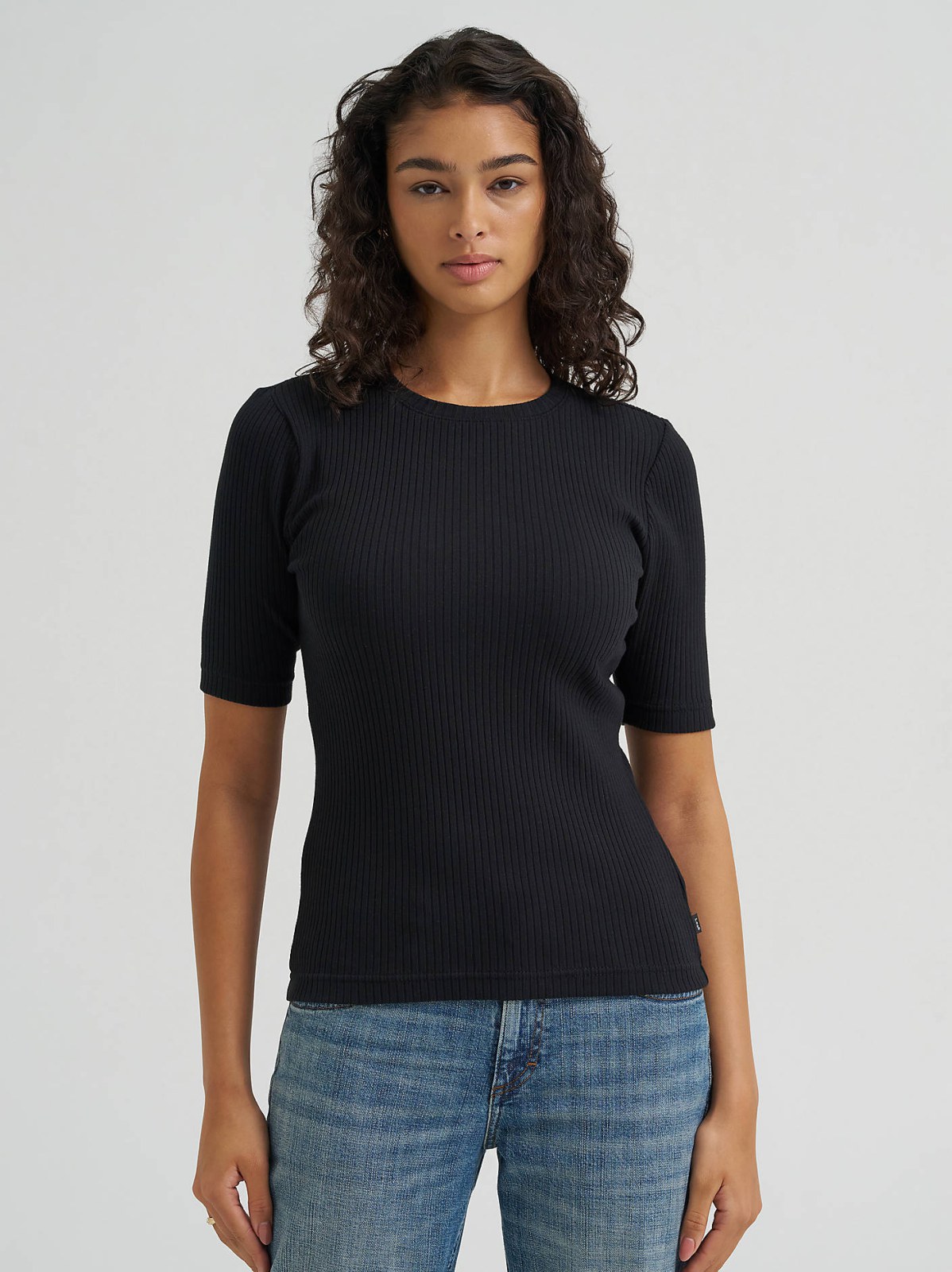 Women's Fitted Rib Knit Tee