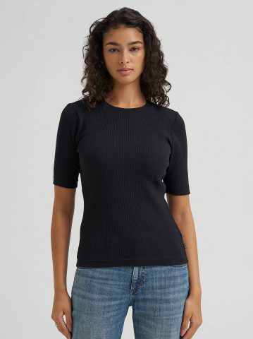 Women's Fitted Rib Knit Tee Women's Fitted Rib Knit Tee