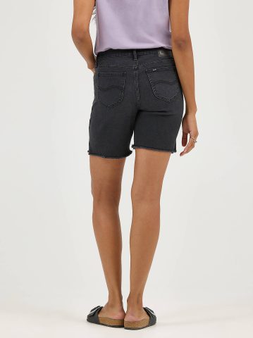 Women's Legendary Frayed Hem Side Slit Short