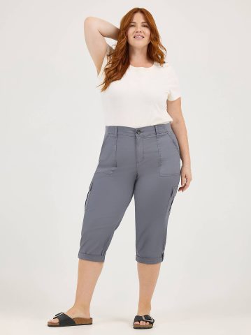Women's Ultra Lux Comfort with Flex-To-Go Relaxed Fit Cargo Capri (Plus)