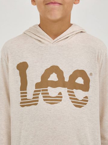Boy's Stripe Twitch Logo Hoodie Tee
