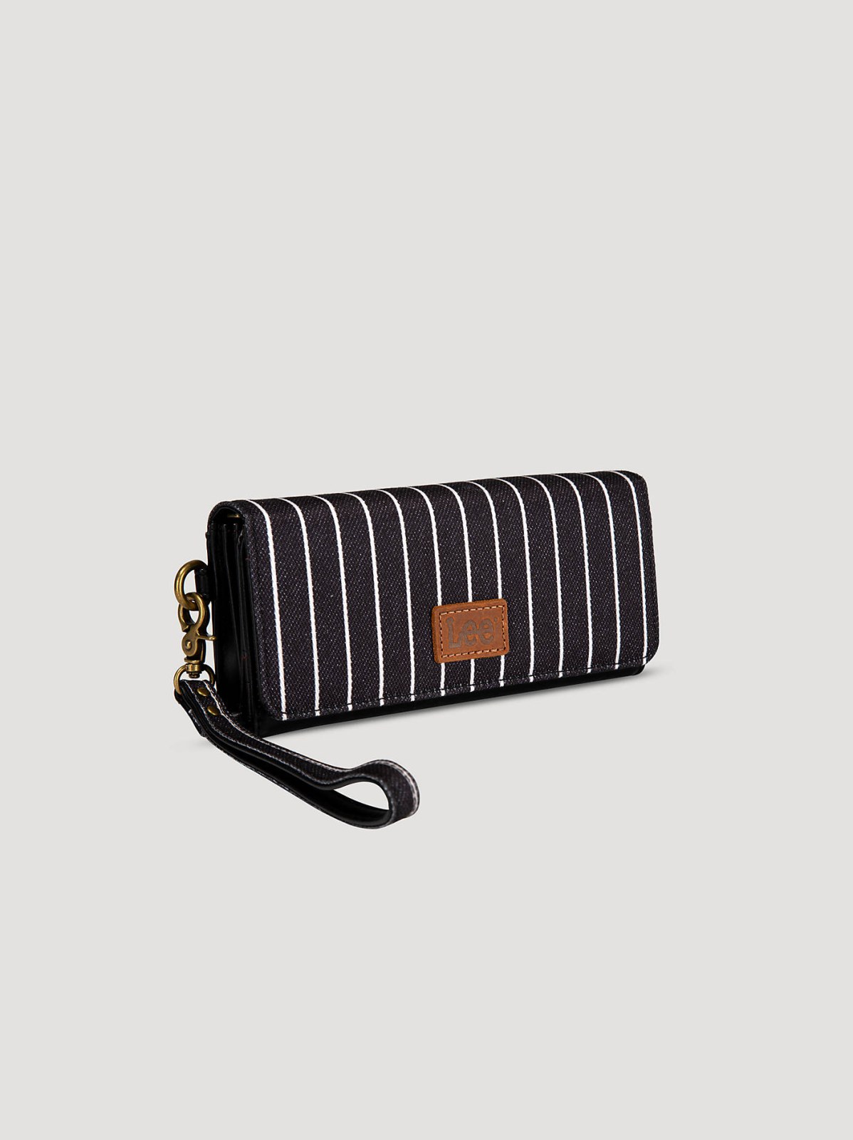 Women's Stripe Wristlet Trifold Wallet - view 2