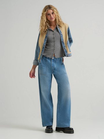 Women's Patch Pocket Slouch Jean
