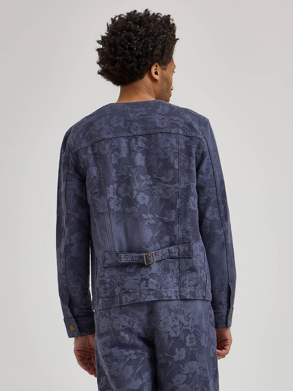 Men's Lee® x Paul Smith Jacquard Collarless Chore Coat - view 3