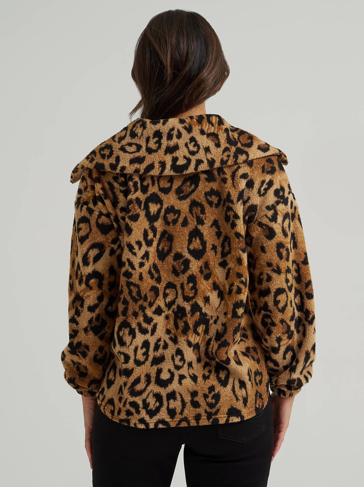 Women's Printed Sherpa Pullover - view 2