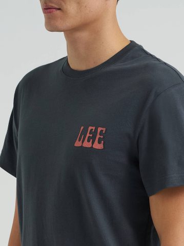 Men's Relaxed Fit Vinyl Shop Graphic Tee