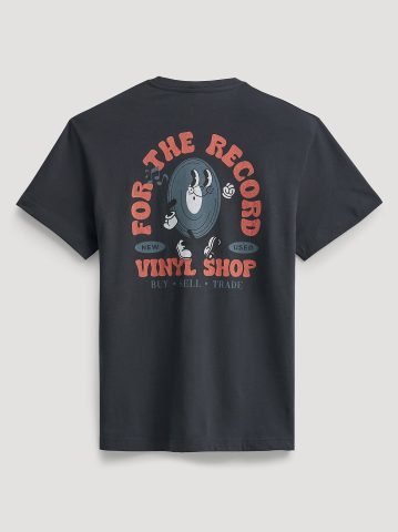 Men's Relaxed Fit Vinyl Shop Graphic Tee